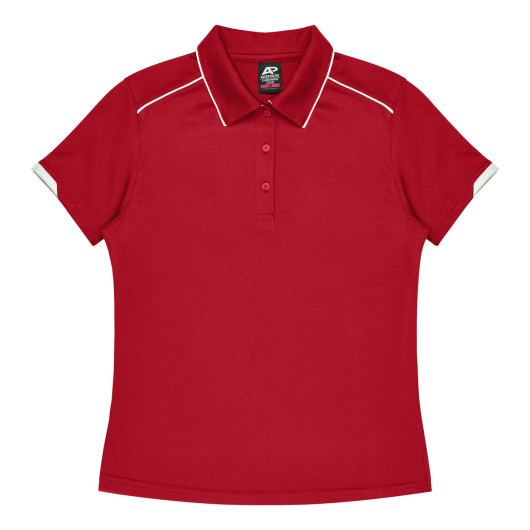 Hamilton Womens Polos Red White
